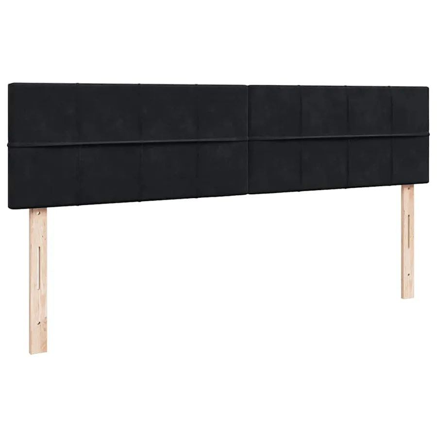 Cadre de lit ottoman avec matelas noir 160x200 cm velours - 9