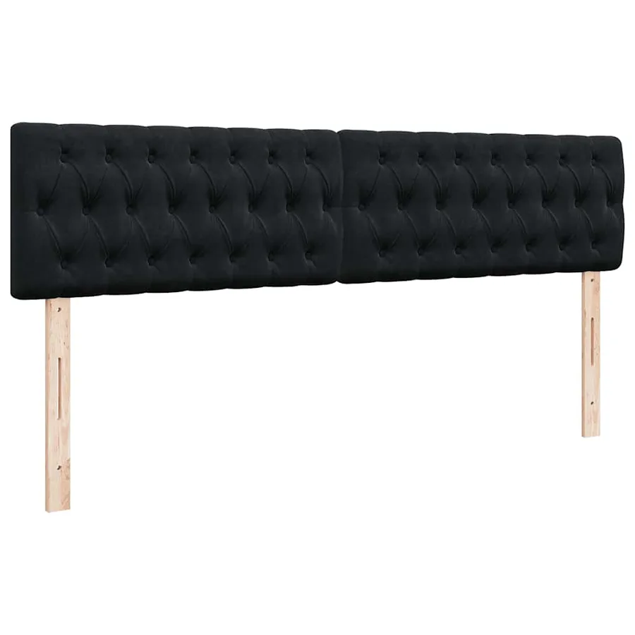 Cadre de lit ottoman avec matelas noir 160x200 cm velours - 10