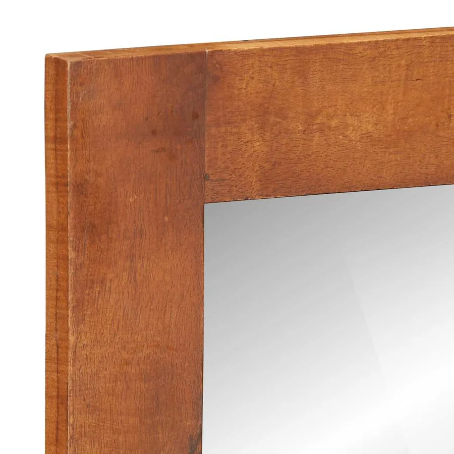 Miroir mural avec tiroirs 60x33x90 cm bois massif d'acacia - 6