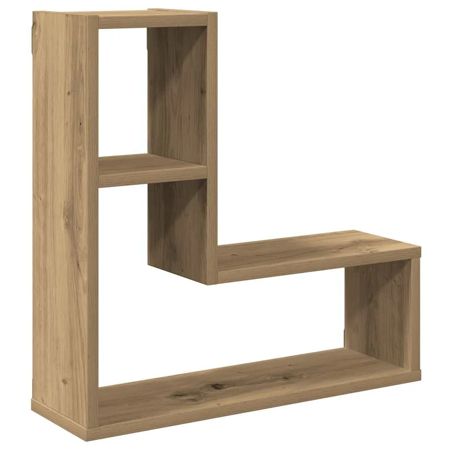 Étagères cube murales 2 pcs chêne artisanal bois d'ingénierie - 4