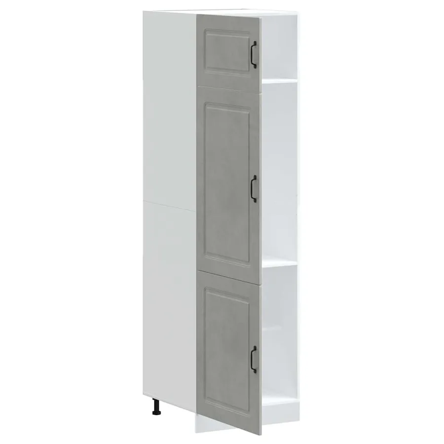 Armoire de cuisine Kalmar gris béton bois d'ingénierie - 4
