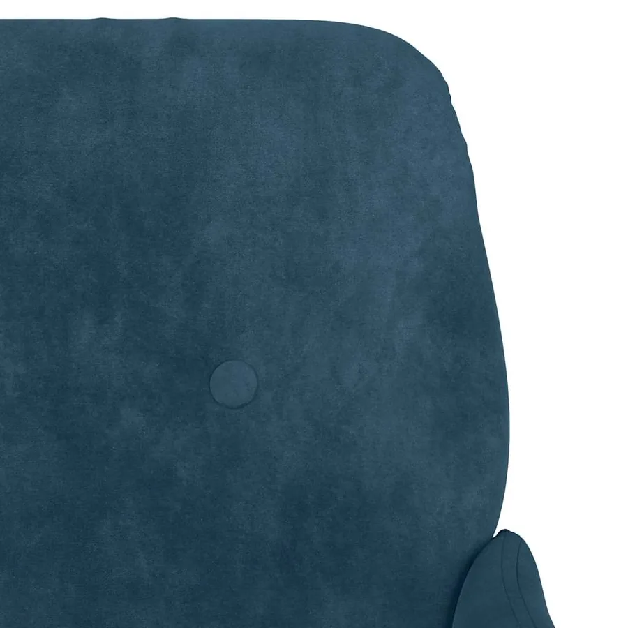 Banc Bleu 108x79x79 cm Velours - 6