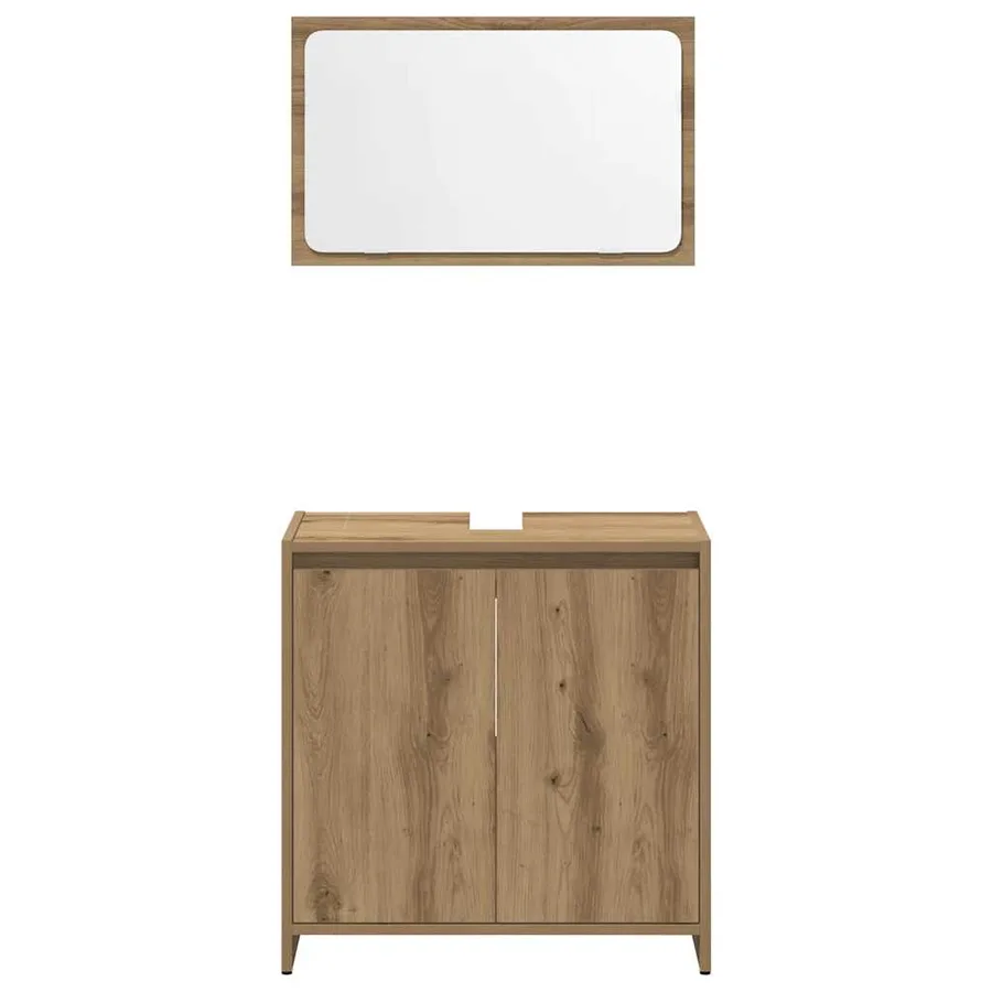 Ensemble de meubles salle de bain 4 pcs bois d'ingénierie - 8