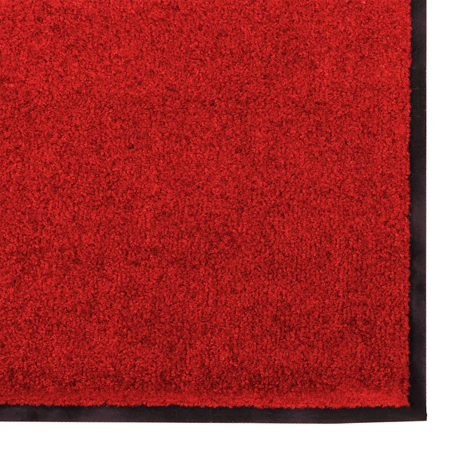 Tapis d'entrée Rouge et Noir 120 x 180 cm 100% Polyamide - 4