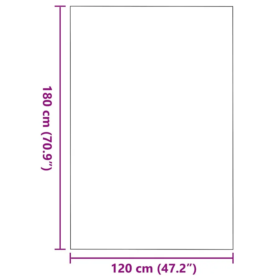 Tapis d'entrée Rouge et Noir 120 x 180 cm 100% Polyamide - 7