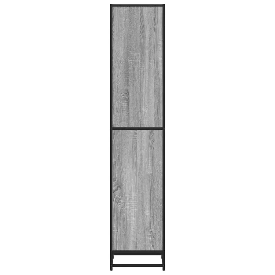 Bibliothèque sonoma gris 40x35x170,5 cm bois d'ingénierie - 5