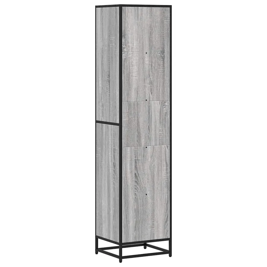 Bibliothèque sonoma gris 40x35x170,5 cm bois d'ingénierie - 6