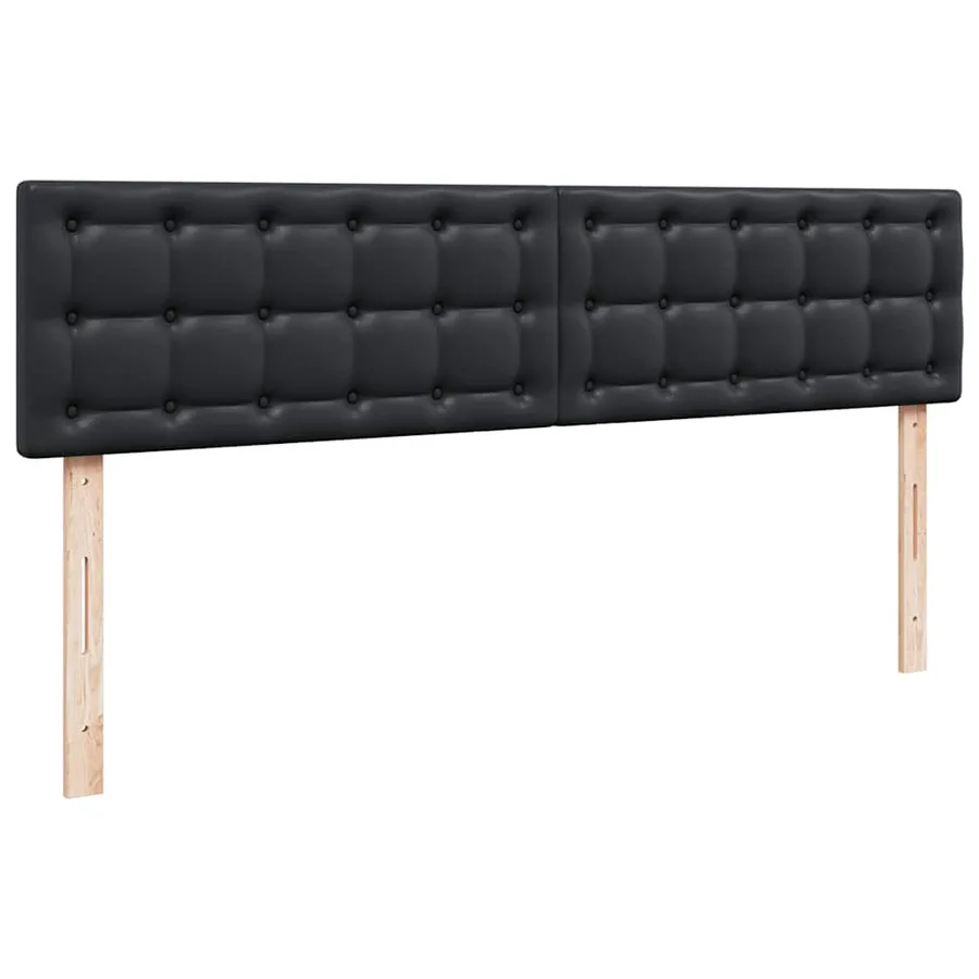 Cadre de lit ottoman avec matelas noir 200x200 cm similicuir - 9