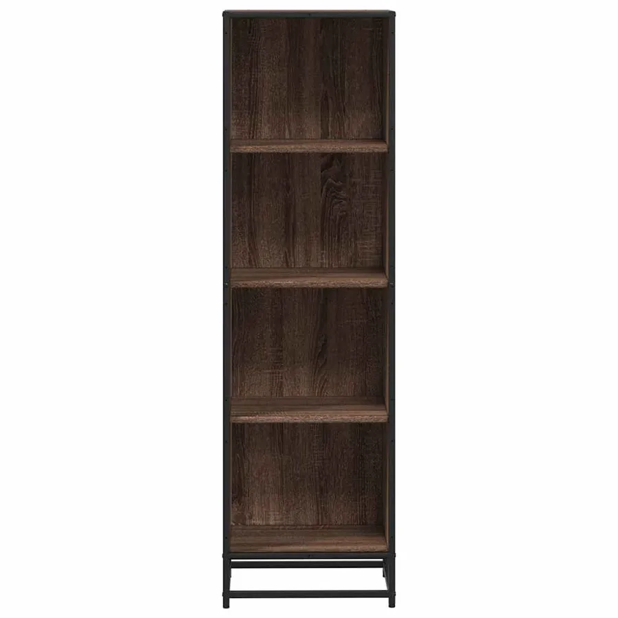 Bibliothèque chêne marron 40x35x139 cm bois d'ingénierie - 4