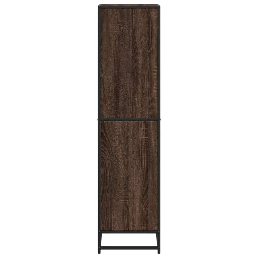 Bibliothèque chêne marron 40x35x139 cm bois d'ingénierie - 5