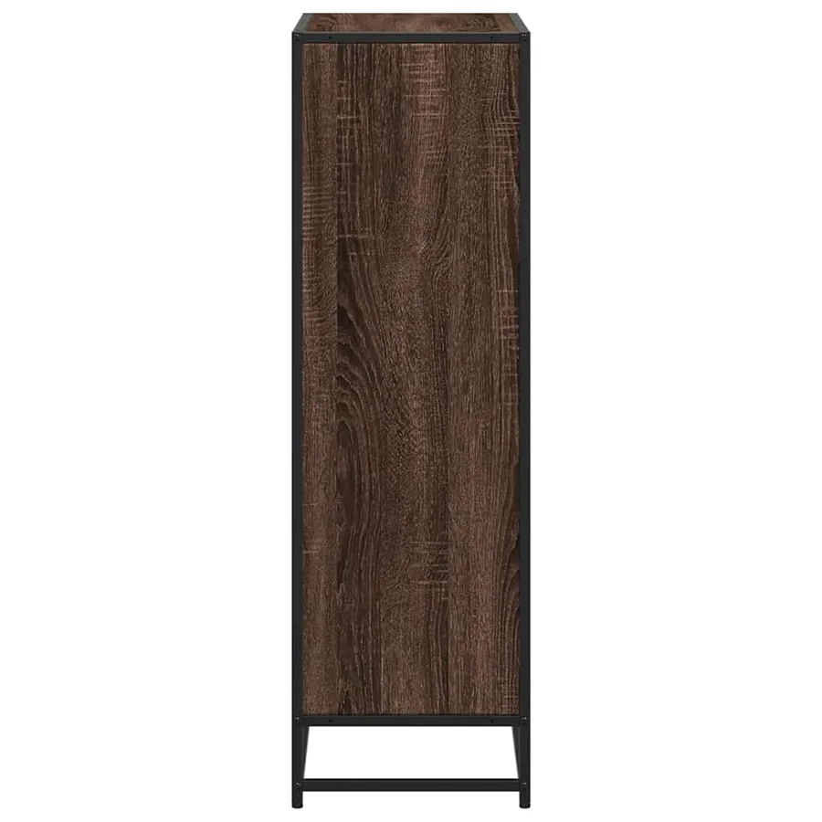 Bibliothèque chêne marron 65,5x33x107,5 cm bois d'ingénierie - 5