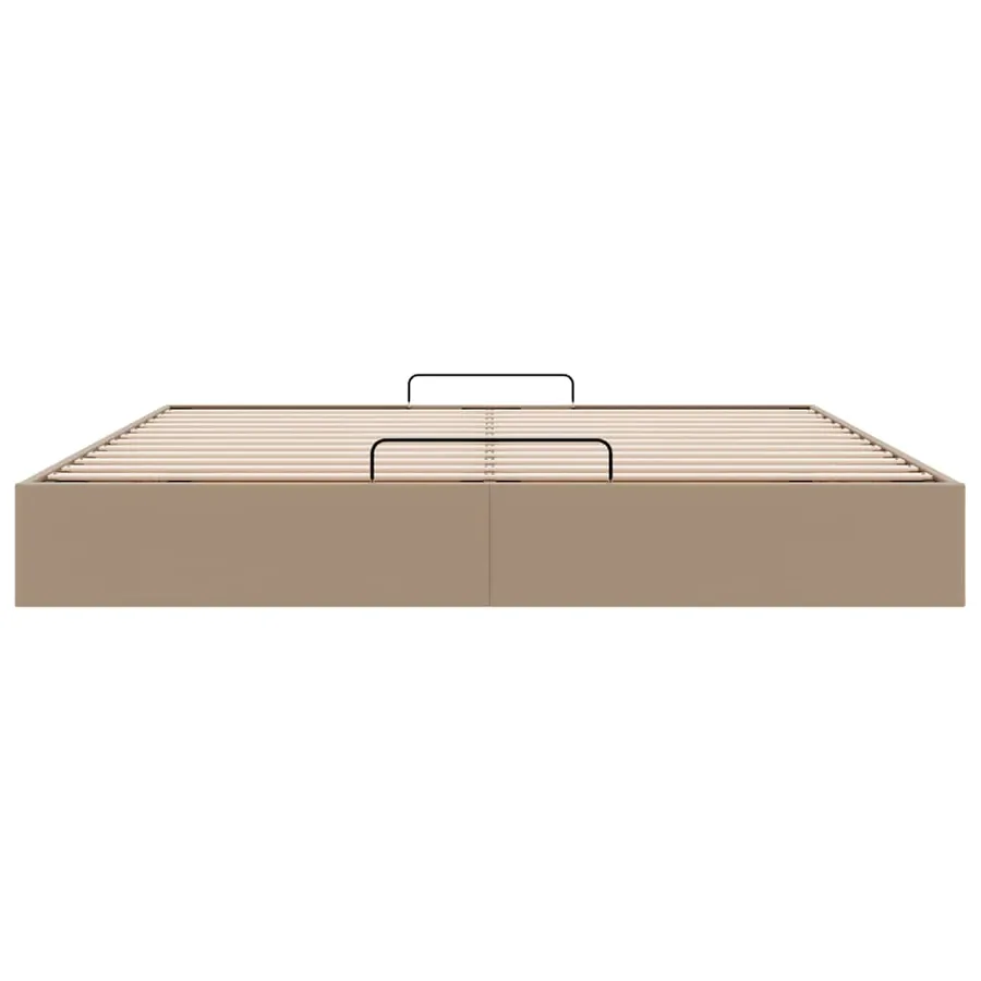 Cadre de lit ottoman sans matelas cappuccino 200x200 cm - 7