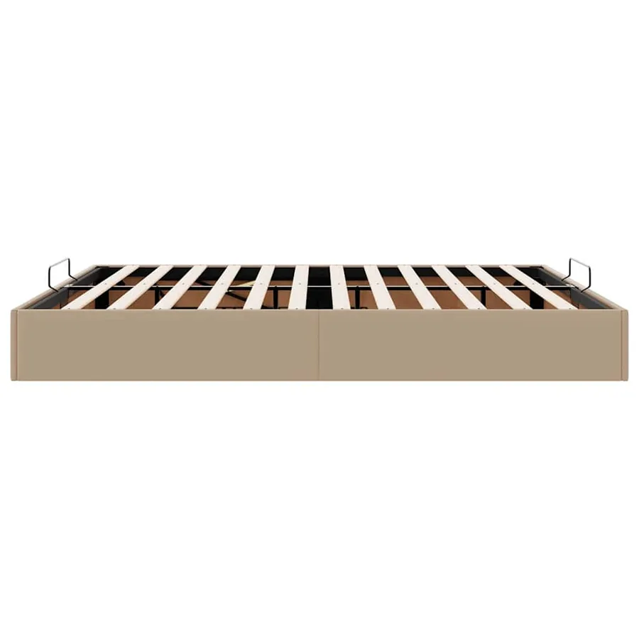 Cadre de lit ottoman sans matelas cappuccino 200x200 cm - 8