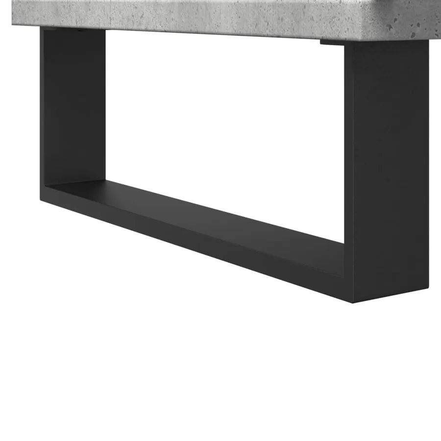 Armoire de salle de bain gris béton 30x30x190 cm - 9