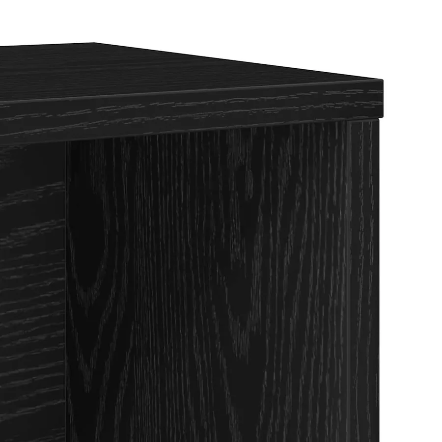 Bibliothèque chêne noir 60x24x85 cm bois d'ingénierie - 8