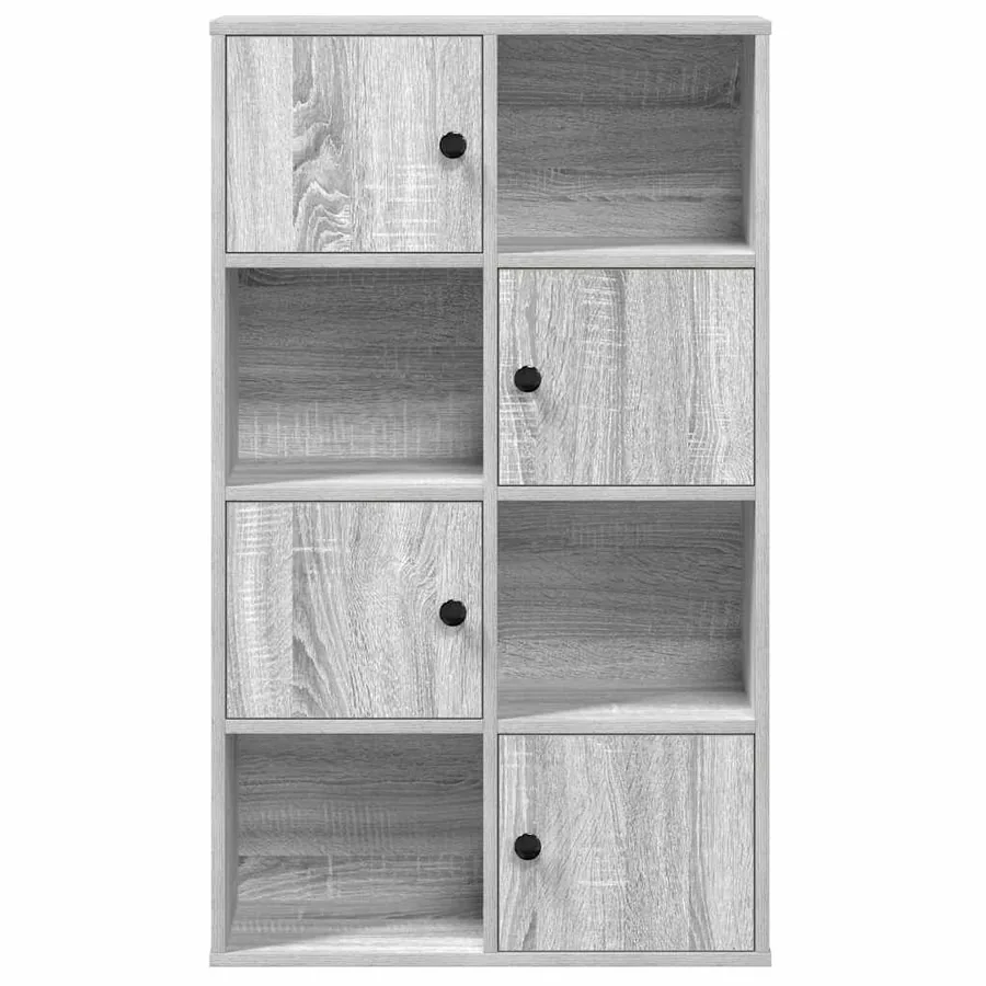 Bibliothèque sonoma gris 60x24x101,5 cm bois d'ingénierie - 4
