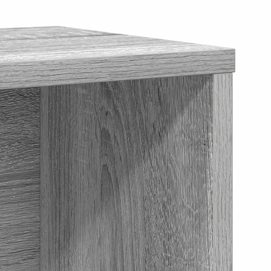Bibliothèque sonoma gris 60x24x101,5 cm bois d'ingénierie - 9