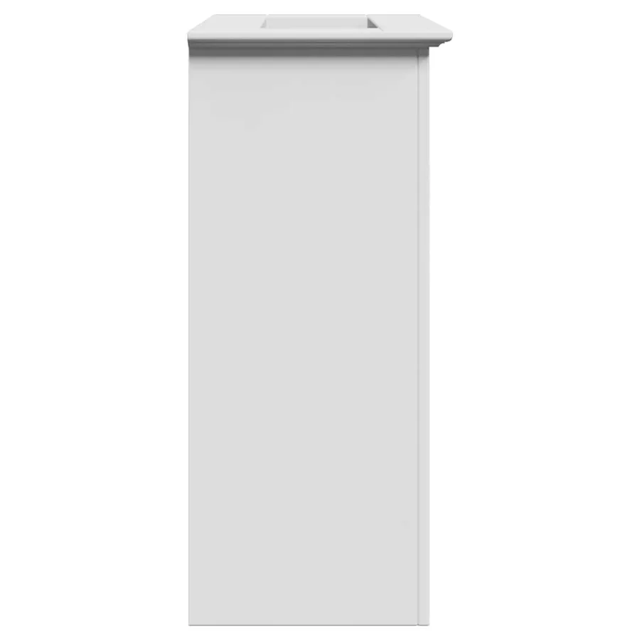 Armoire de lavabo de salle de bain BODO blanc 70x35x80 cm - 6