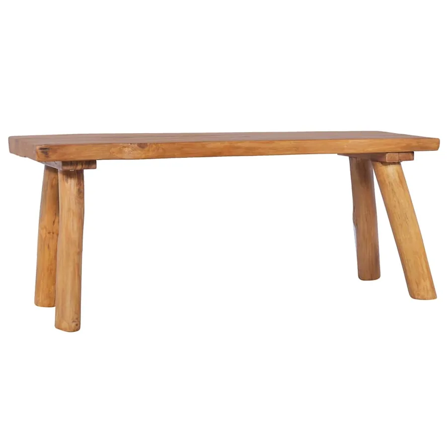 Banc de jardin 120 cm Bois de teck solide - 8
