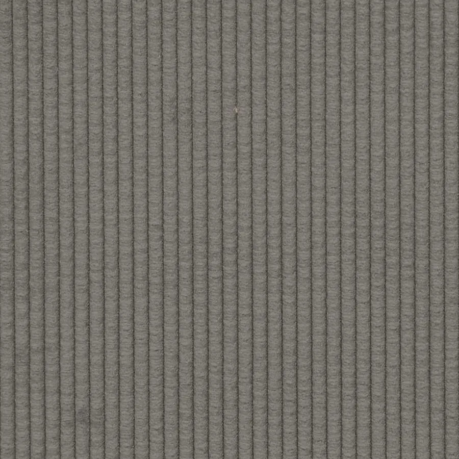 Chaise longue avec coussin gris clair tissu en velours côtelé - 8
