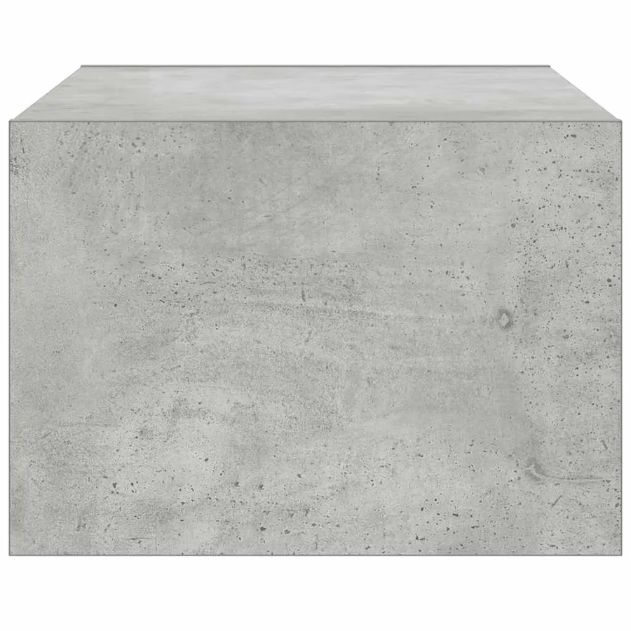 Meuble TV avec lumières LED gris béton 75x35,5x25 cm - 8