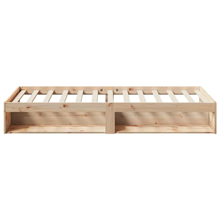 Lit de jour sans matelas 75x190 cm bois de pin massif - 6