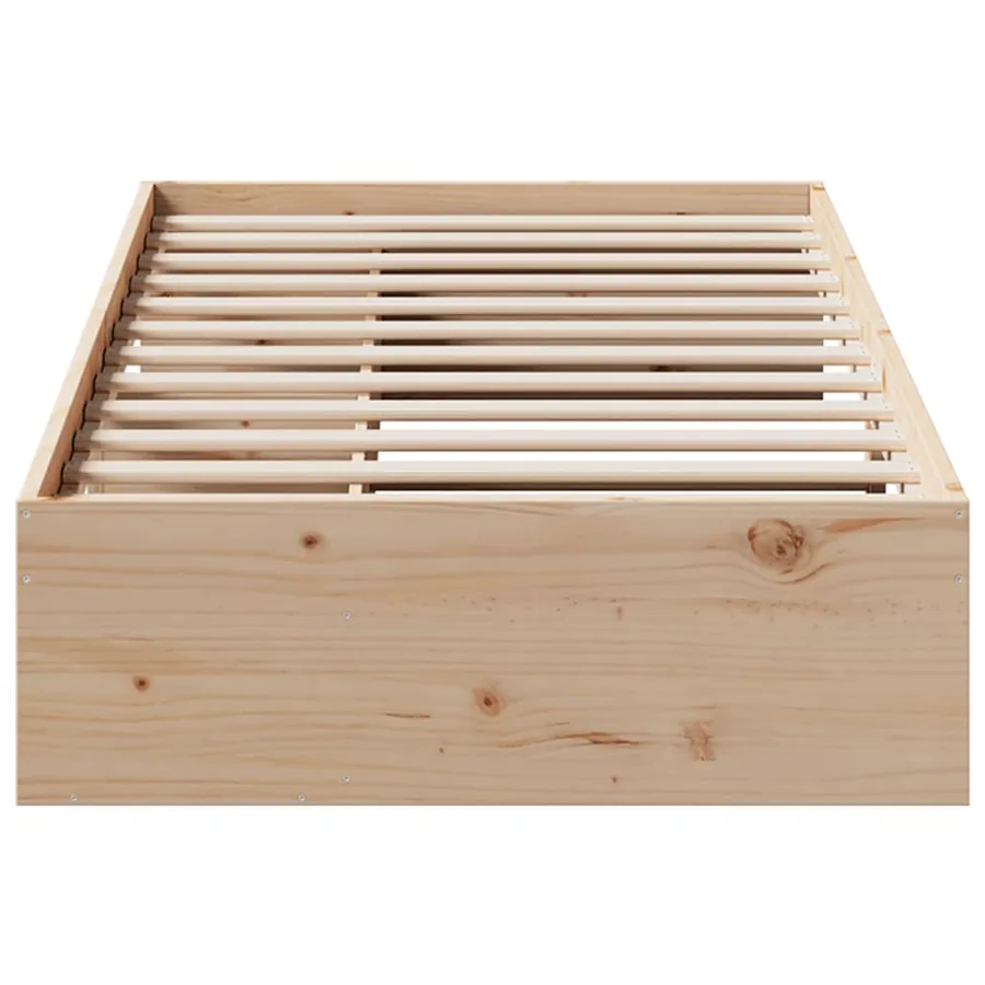 Lit de jour sans matelas 80x200 cm bois de pin massif - 5