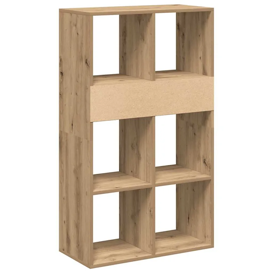 Bibliothèque chêne artisanal 66x31x112 cm bois d'ingénierie - 6