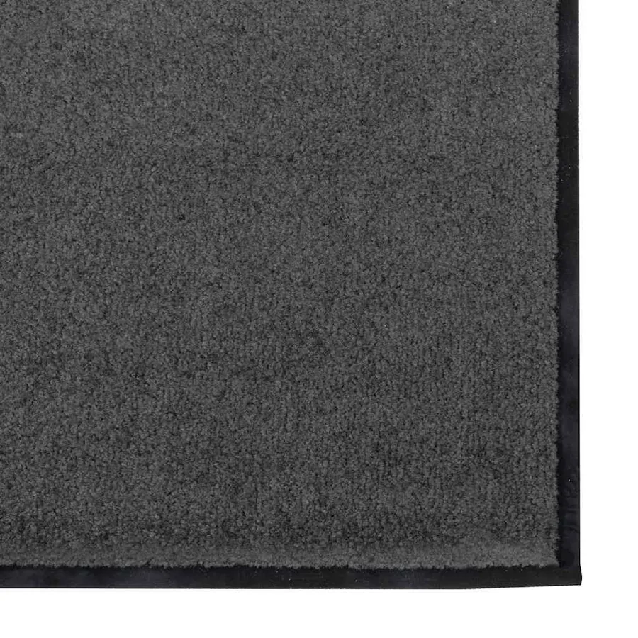 Tapis d'entrée Anthracite et noir 120 x 250 cm Polyamide et PVC - 4