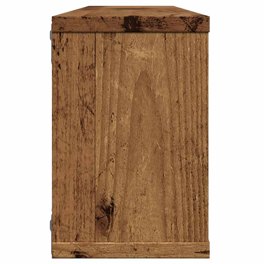 Étagères murales cube 6 pcs vieux bois 60x15x23 cm - 6