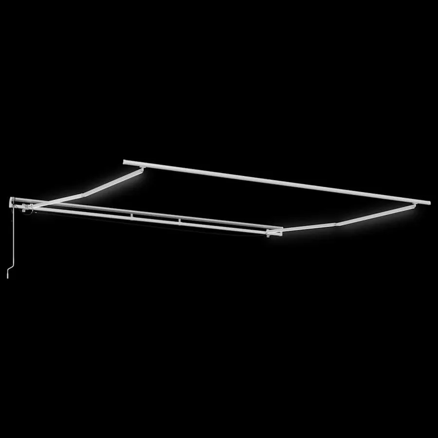 Cadre d'auvent Blanc 400 × 350 cm Aluminium - 5