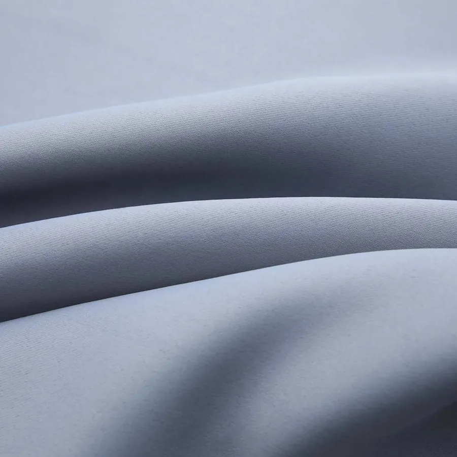 Rideaux occultants avec anneaux en métal 2 pcs Gris 140x225 cm - 4