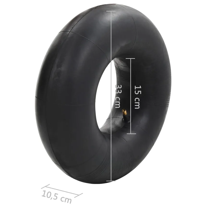 Pneu de brouette et chambre à air 4pcs 15x6.00-6 4PR Caoutchouc - 9