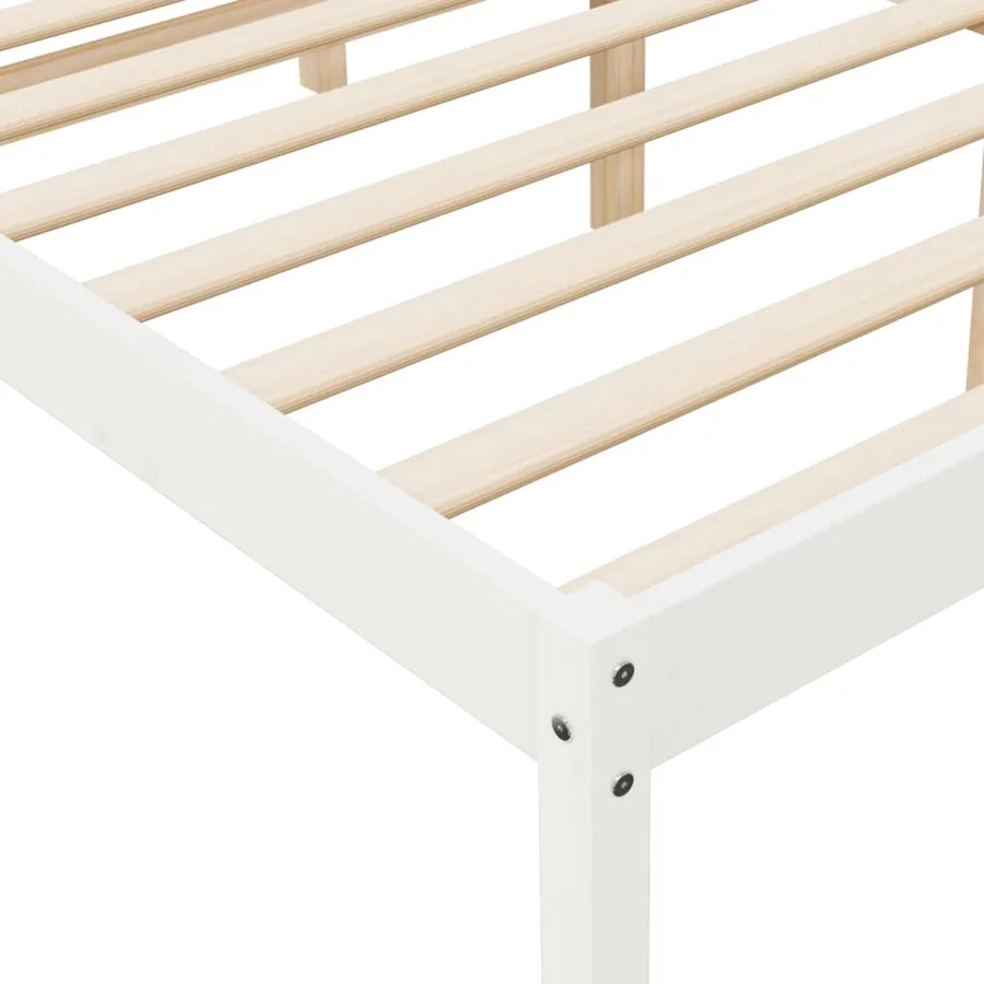 Lit pour personne âgée sans matelas blanc 135x190 cm - 7
