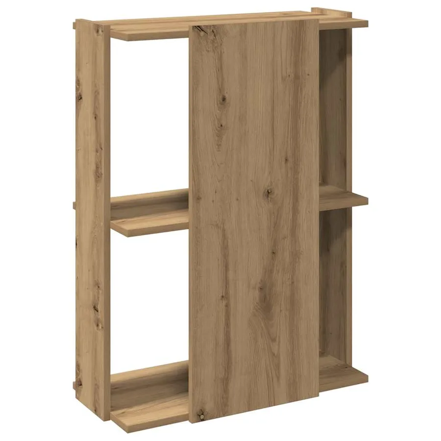 Bibliothèque à 3 niveaux chêne artisanal 60x30x80 cm - 6
