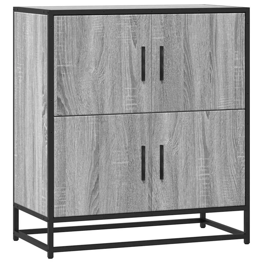 Buffet sonoma gris 68x35x76 cm bois d'ingénierie - 2