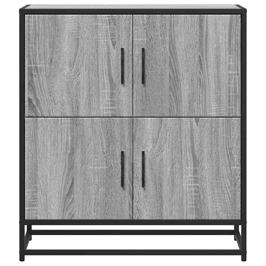 Buffet sonoma gris 68x35x76 cm bois d'ingénierie - 4