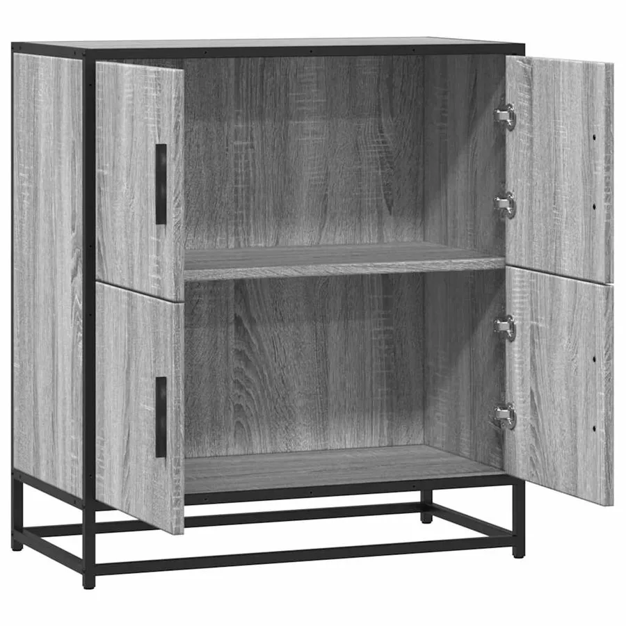 Buffet sonoma gris 68x35x76 cm bois d'ingénierie - 7