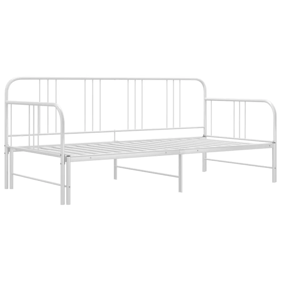 Cadre de canapé-lit extensible sans matelas blanc 90x200 cm - 2