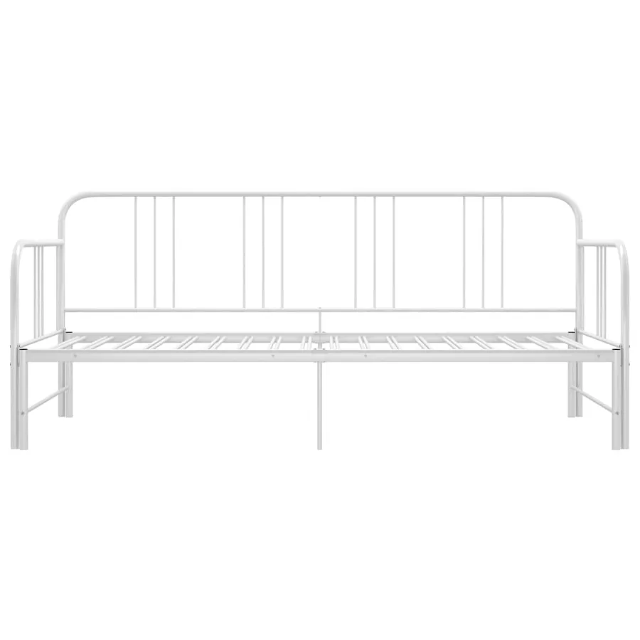 Cadre de canapé-lit extensible sans matelas blanc 90x200 cm - 3