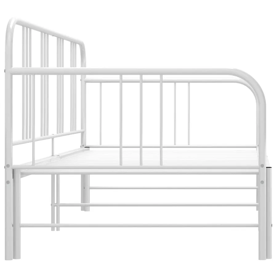 Cadre de canapé-lit extensible sans matelas blanc 90x200 cm - 4