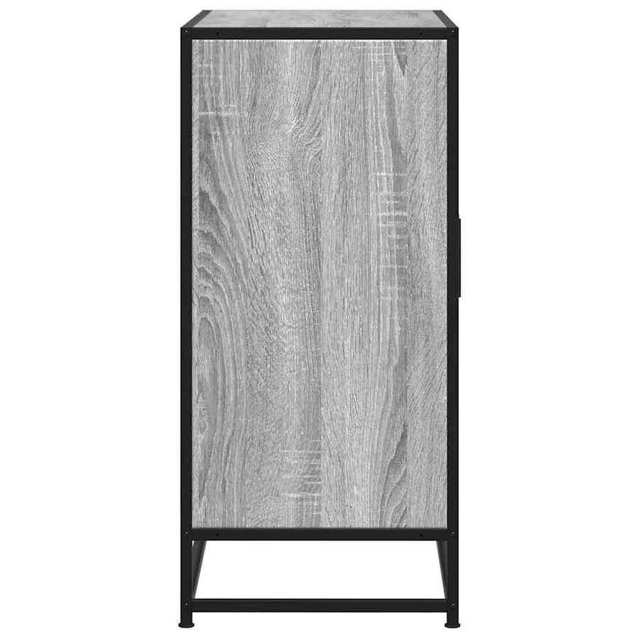 Buffet sonoma gris 68x35x76 cm bois d'ingénierie et métal - 6