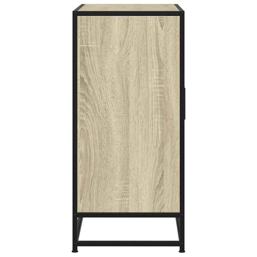 Buffet chêne sonoma 68x35x76 cm bois d'ingénierie et métal - 6