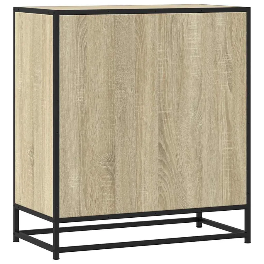 Buffet chêne sonoma 68x35x76 cm bois d'ingénierie et métal - 7