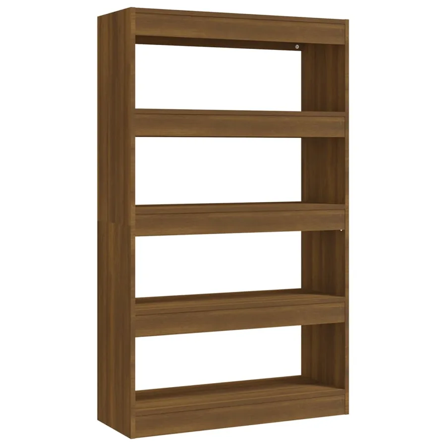 Bibliothèque/Séparateur de pièce Chêne marron Bois d'ingénierie - 2