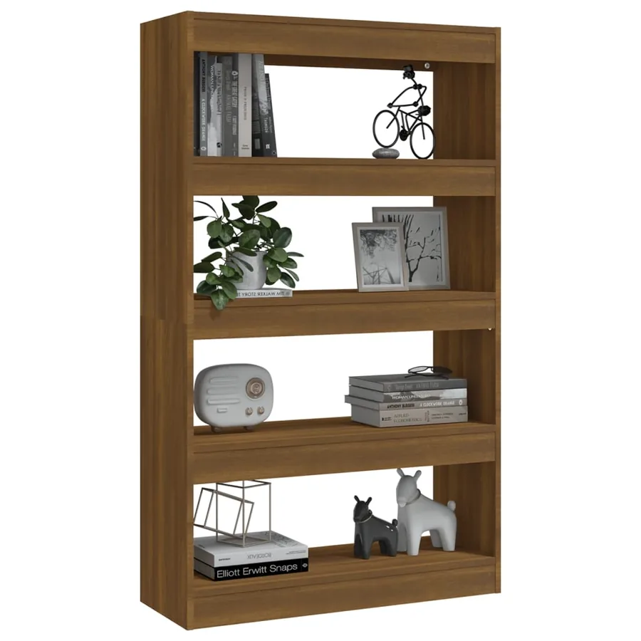 Bibliothèque/Séparateur de pièce Chêne marron Bois d'ingénierie - 4