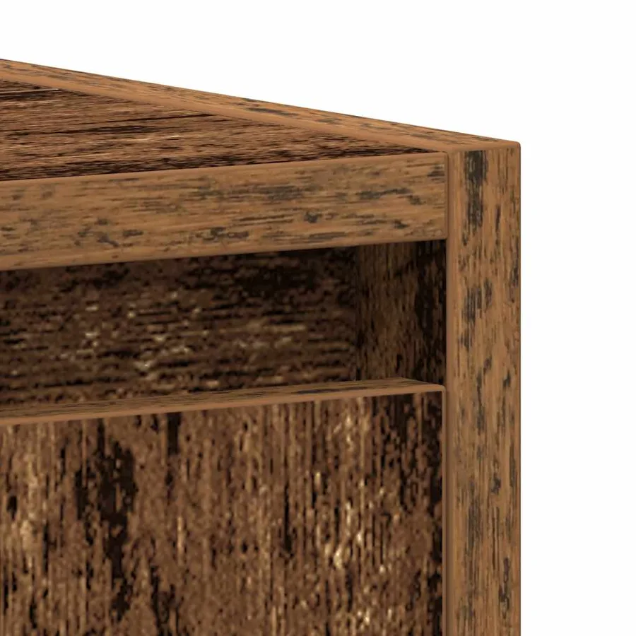 Armoire lavabo de salle de bain vieux bois 60x33x60 cm - 10