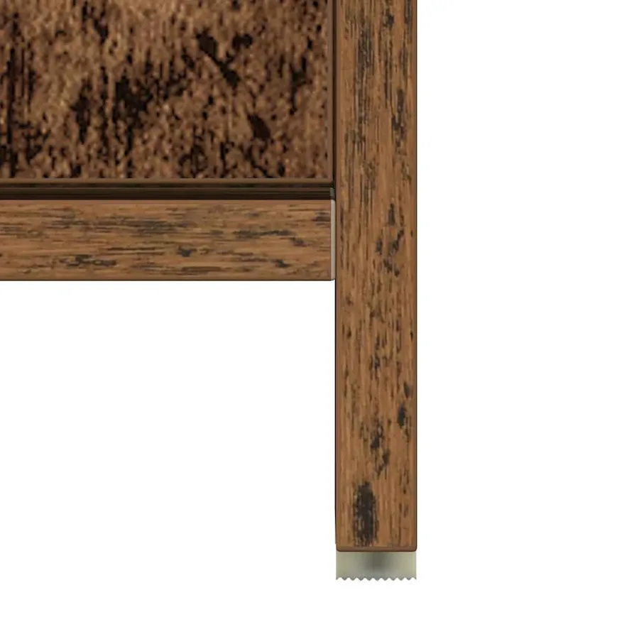 Armoire lavabo de salle de bain vieux bois 60x33x60 cm - 12
