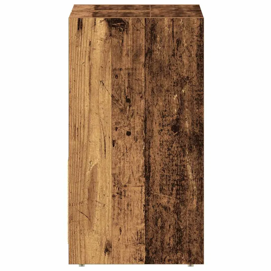 Armoire lavabo de salle de bain vieux bois 60x33x60 cm - 7