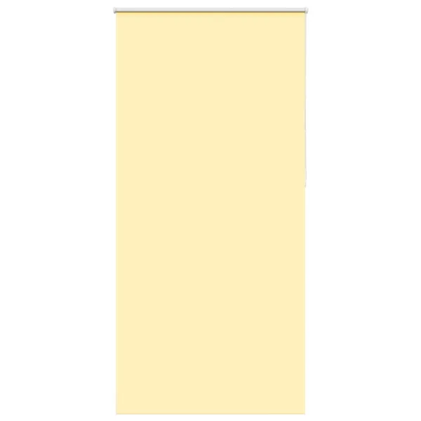 Store enrouleur occultant jaune largeur du tissu 85,7 cm